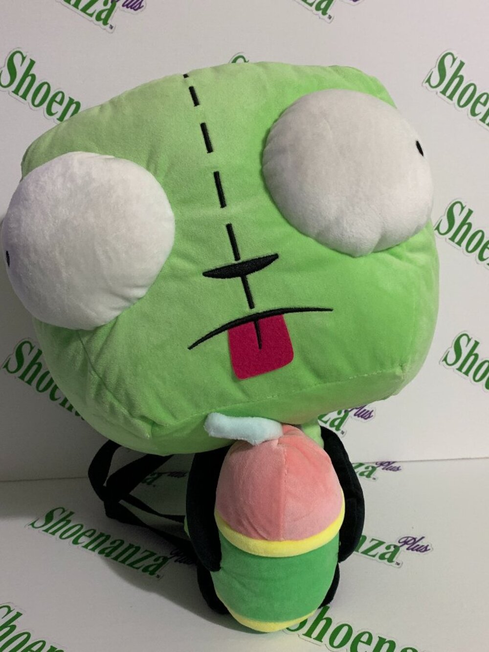 Bioworld Mini Backpack Nickelodeon Invader Zim GIR Smoothie Plush Figural Bag